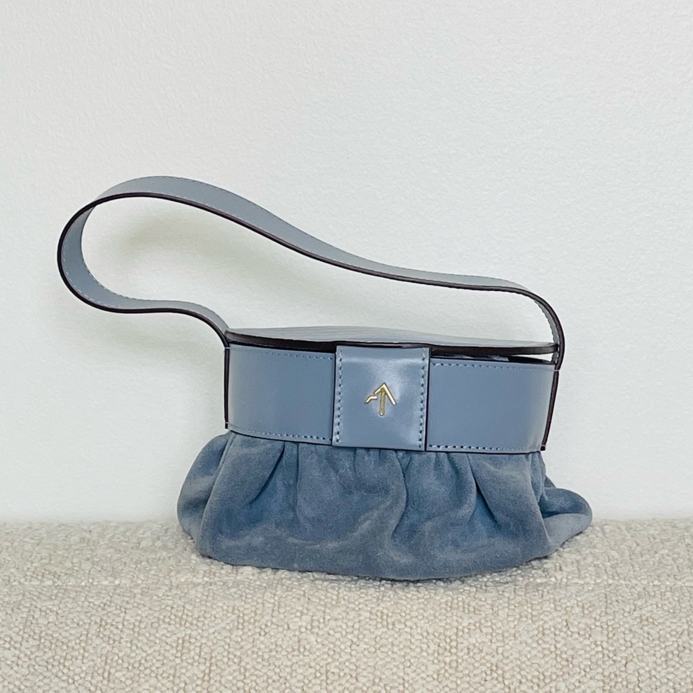 WORE ONCE. MANU ATELIER Suede Pouch Reddish Bag